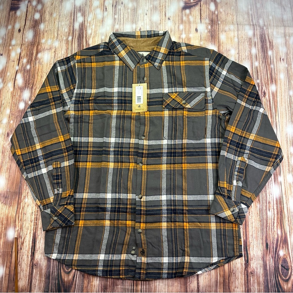 NWT Legendary Whitetails Men's Plaid Shirt Buck Camp Flannel Size Large